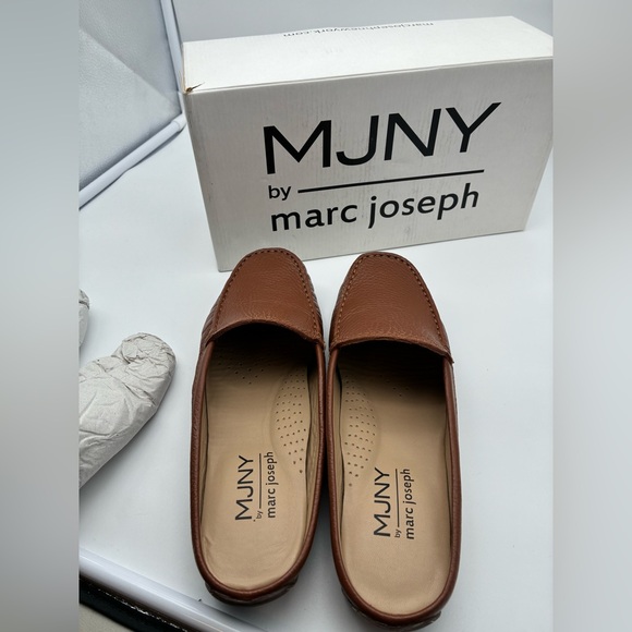 New with box MJNY  Marc Joseph briarwood court cognac grainy leather shoes - Picture 3 of 4